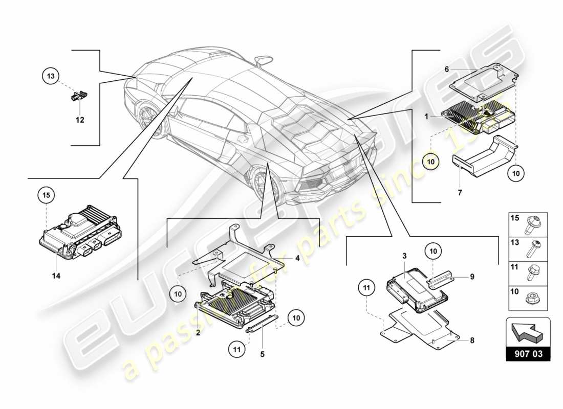 schéma de pièce contenant le numéro de pièce 470906018