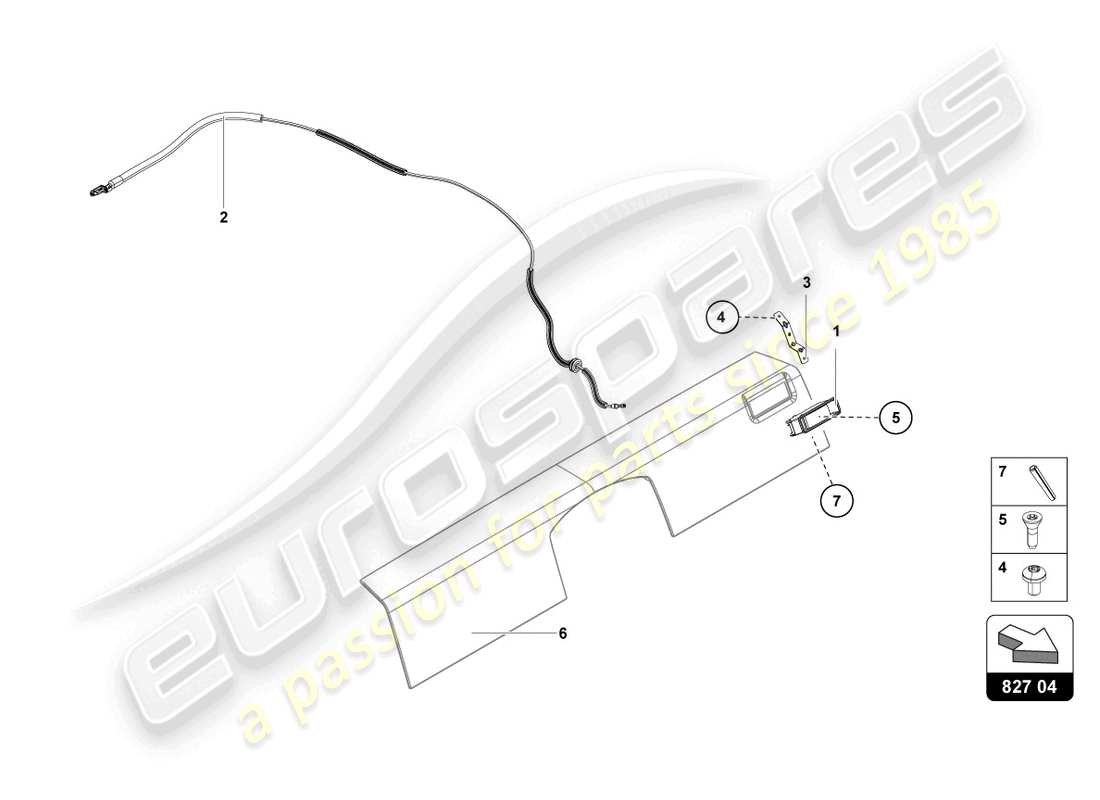 un schéma de pièces du catalogue de pièces lamborghini lp700-4 coupe (2013)