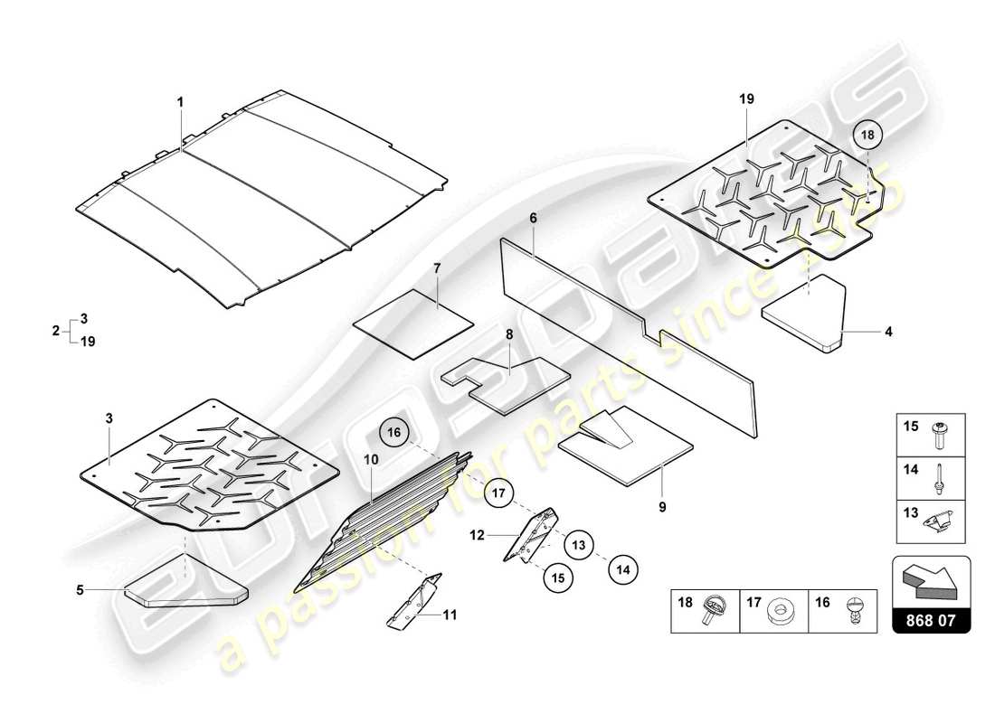 un schéma de pièces du catalogue de pièces lamborghini lp770-4 svj coupe (2020)