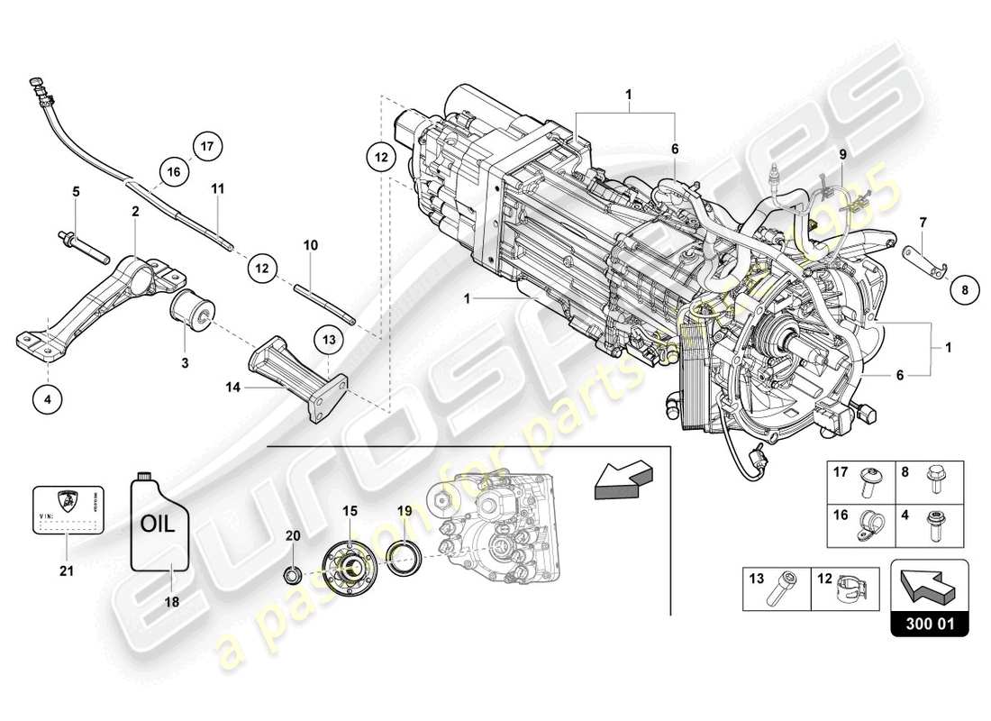 lamborghini 2017 (lp750-4 sv coupe) 7 diagramme de pièce