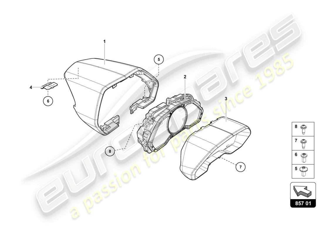 lamborghini 2017 (lp700-4 coupe) diagramme des pièces combi