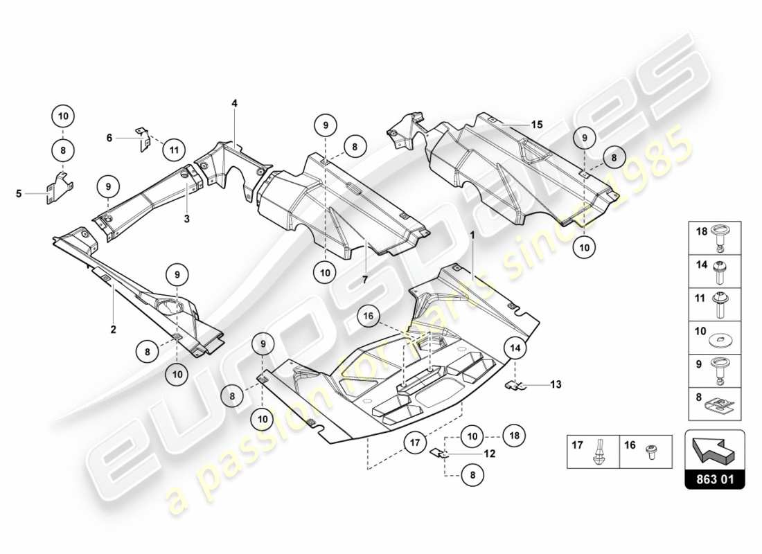 lamborghini lp700-4 coupe (2012) couvre le diagramme de pièce