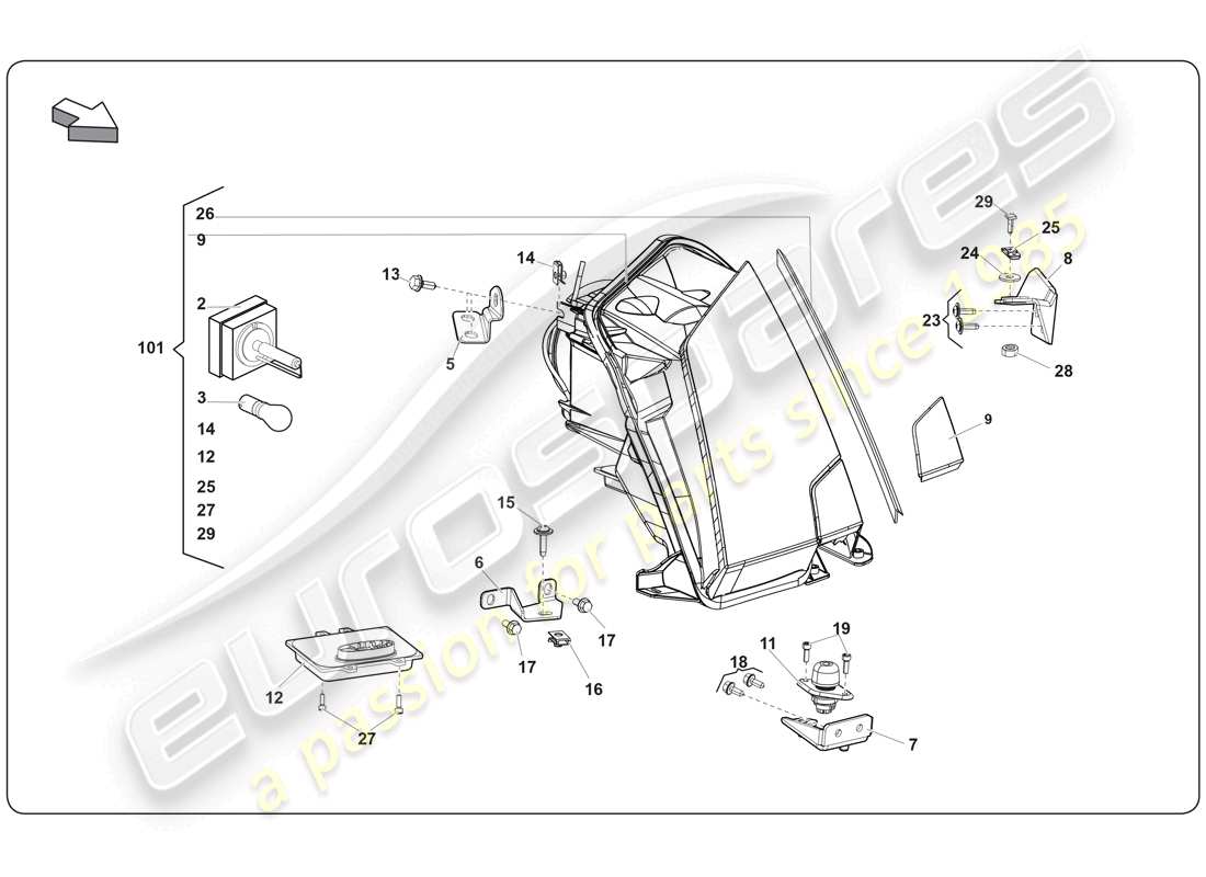 schéma de pièce contenant le numéro de pièce 400941002