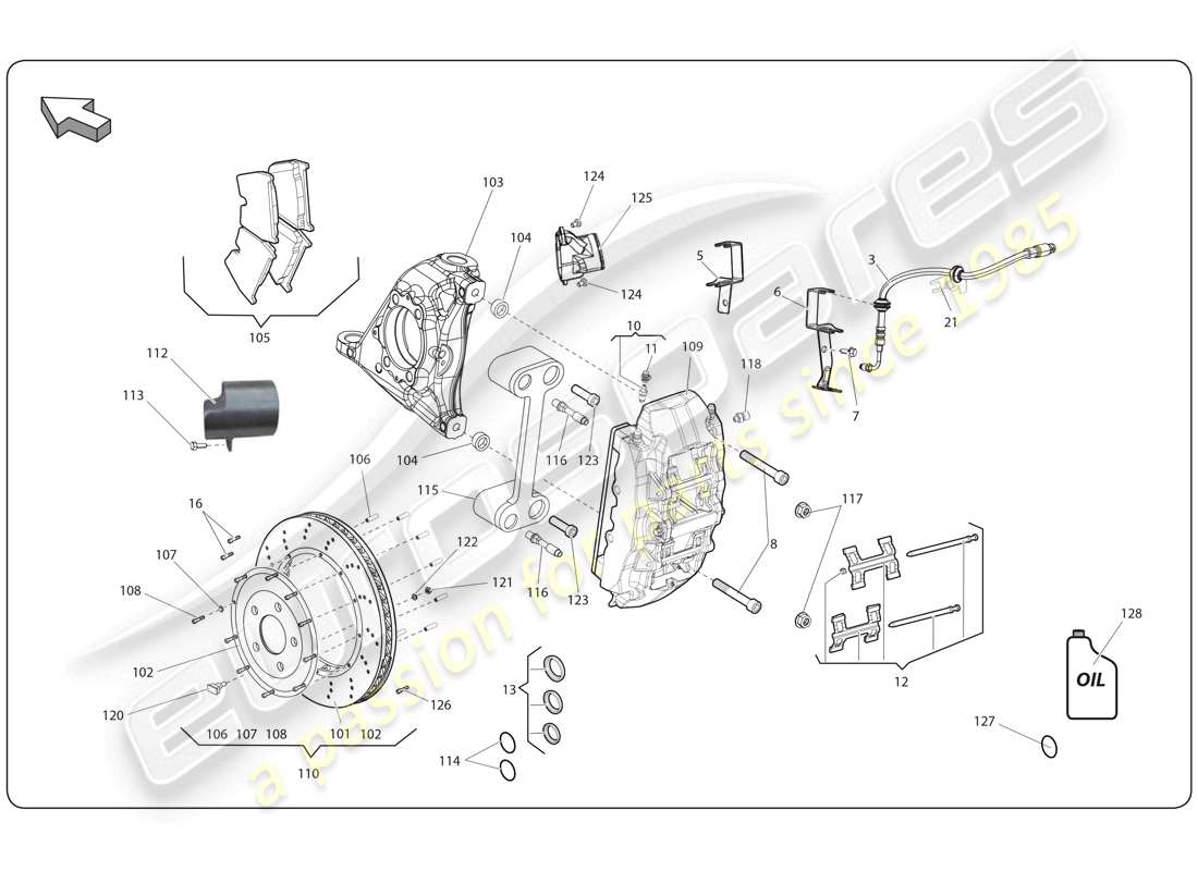schéma de pièce contenant le numéro de pièce 3d0698471