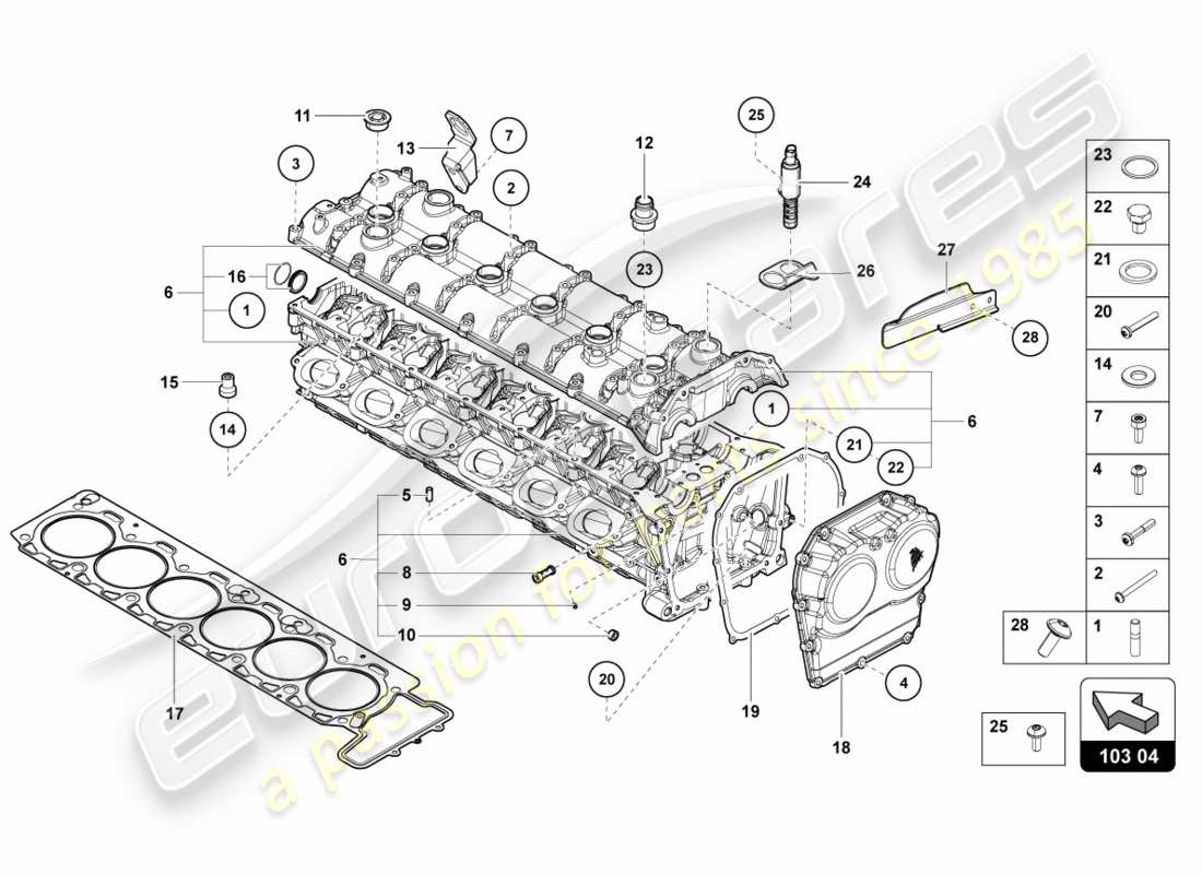 schéma de pièce contenant le numéro de pièce 07m103148d