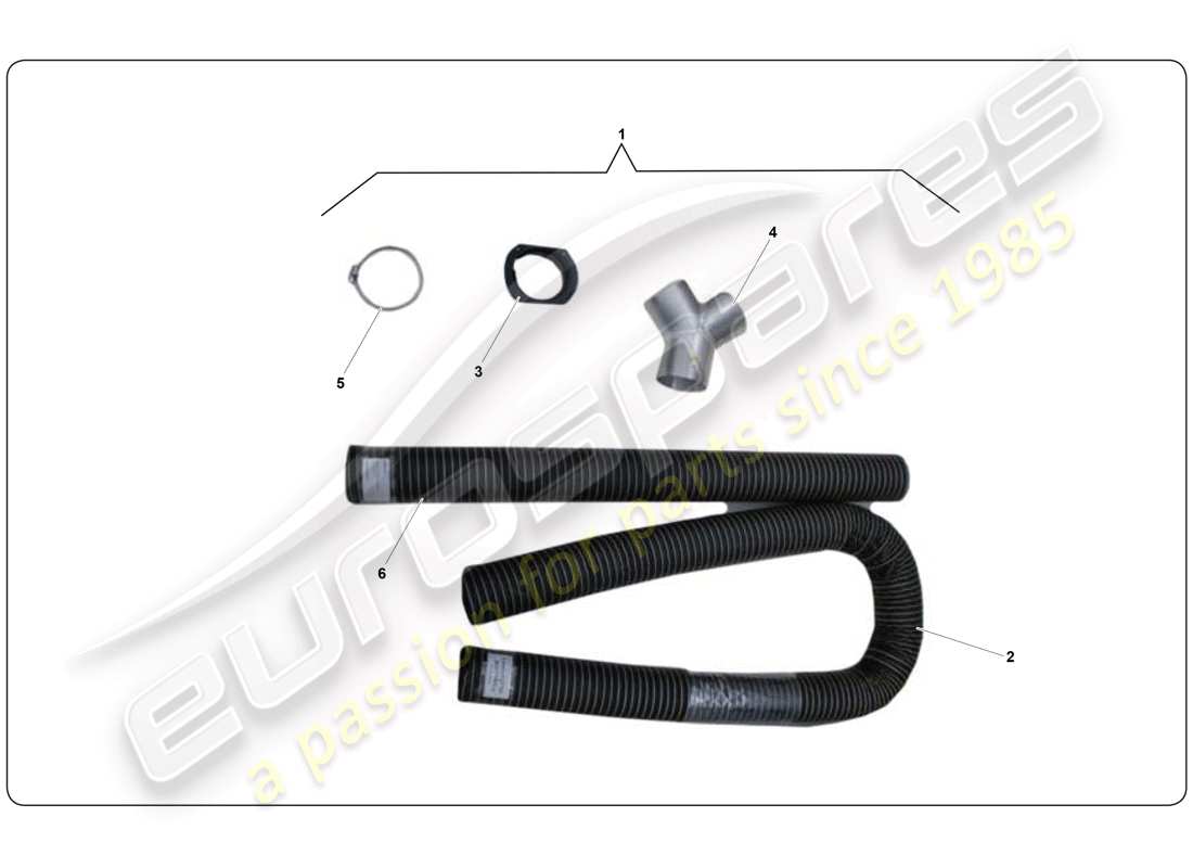 lamborghini super trofeo (2009-2014) kit de refroidissement du conducteur schéma des pièces