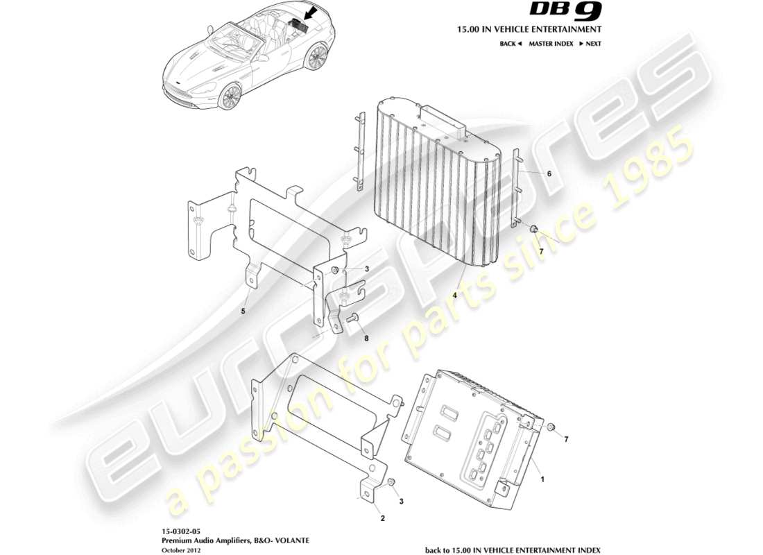 schéma de pièce contenant le numéro de pièce 9d33-18t805-aa