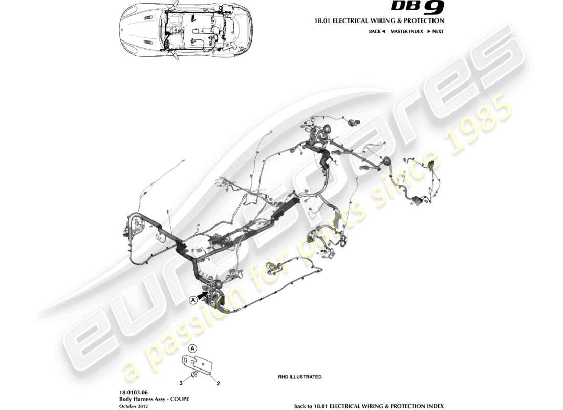 schéma de pièce contenant le numéro de pièce dg43-14a005-fd