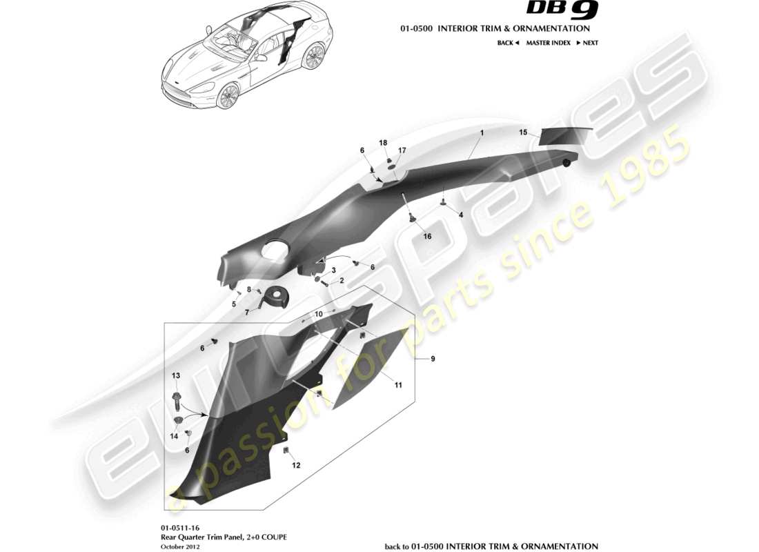 schéma de pièce contenant le numéro de pièce 9d33-310b08-ba