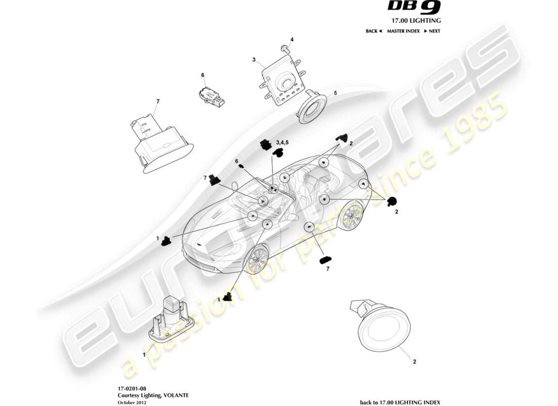 schéma de pièce contenant le numéro de pièce 9g43-13776-aa