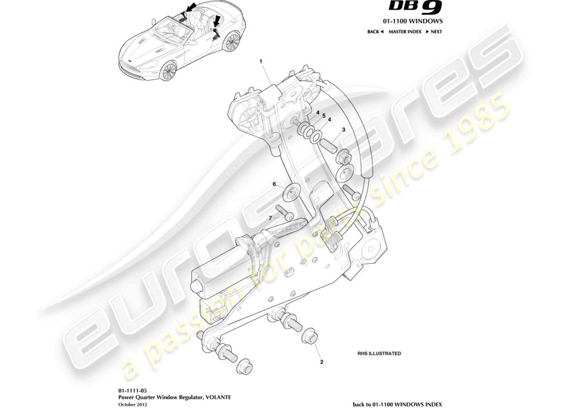 schéma de pièce contenant le numéro de pièce 9g43-dbm589l-aa