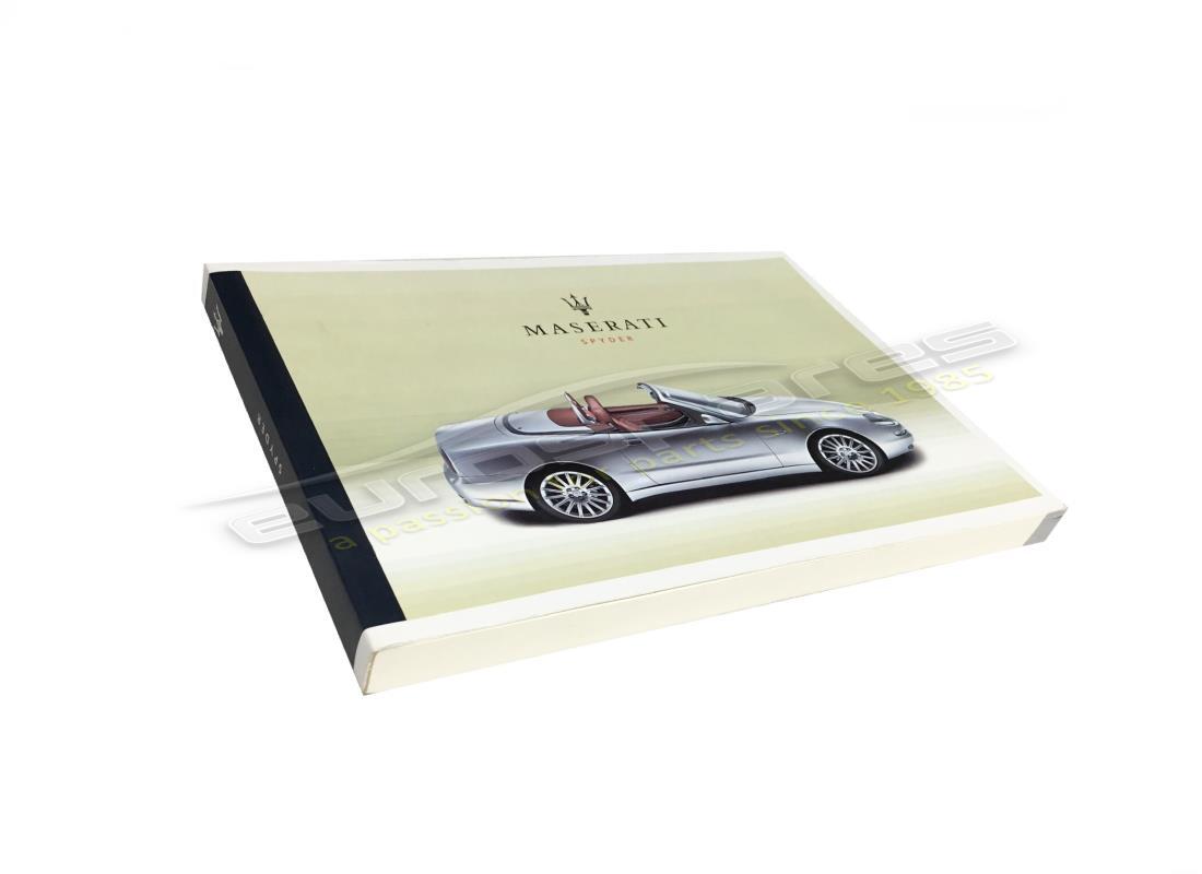 nouveau maserati manuel du propriétaire m138 sypder avant. numéro de pièce 920000516 (1)