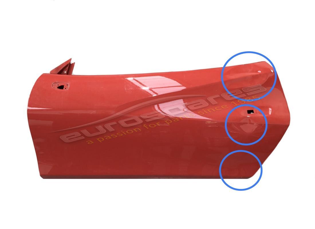 UTILISÉ Ferrari STRUCTURE COMPLÈTE DE PORTE GAUCHE. NUMÉRO DE PIÈCE 985880962 (1)