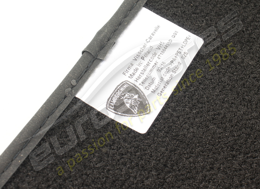 nouveau jeu de tapis de sol lamborghini 1. numéro de pièce 4t1864435dqg8 (7)