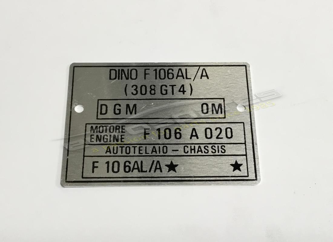 nouvelle plaque de châssis ferrari. numéro de pièce dino100 (1)