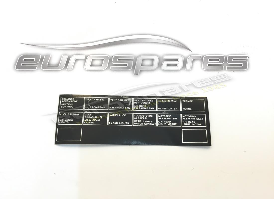 nouvelle étiquette adhésive ferrari. numéro de pièce 40322406 (1)