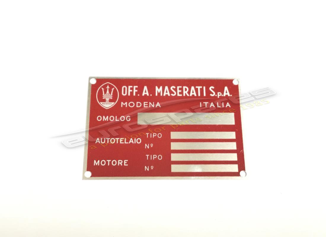 nouvelle plaque de châssis maserati. numéro de pièce mpl002 (1)