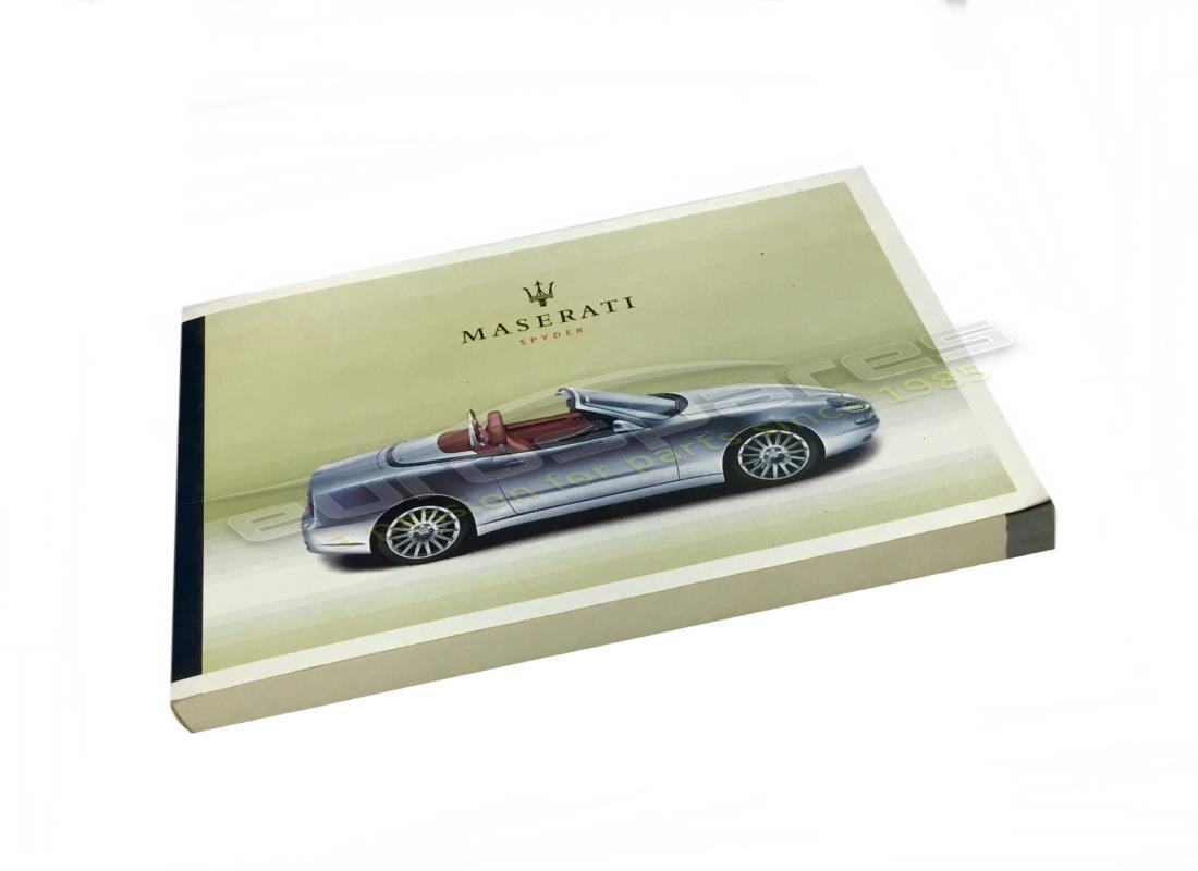 nouveau maserati manuel du propriétaire m138 sypder fr. numéro de pièce 920000514 (1)