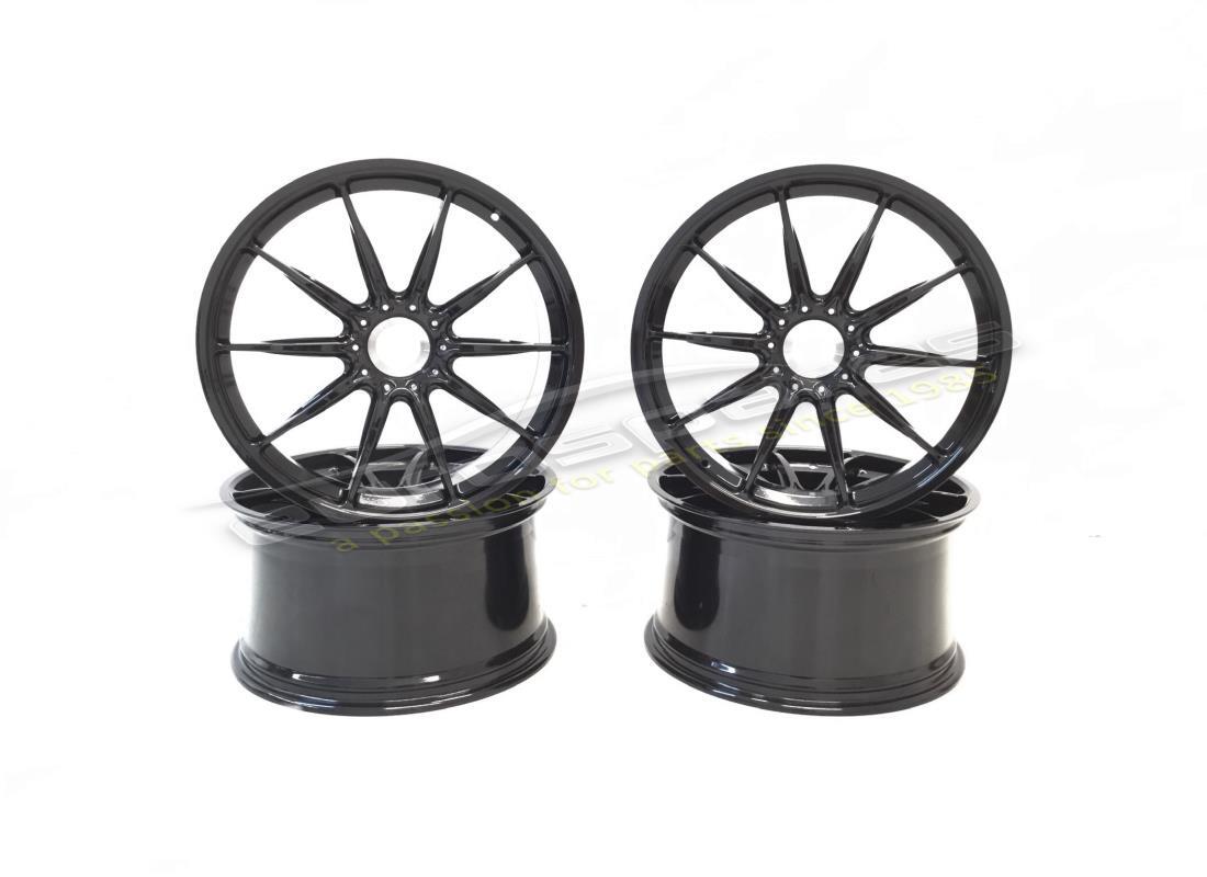 nouveau ensemble de serrure centrale huracan lamborghini roues (bastet noir brillant). numéro de pièce 4t0099304a (1)