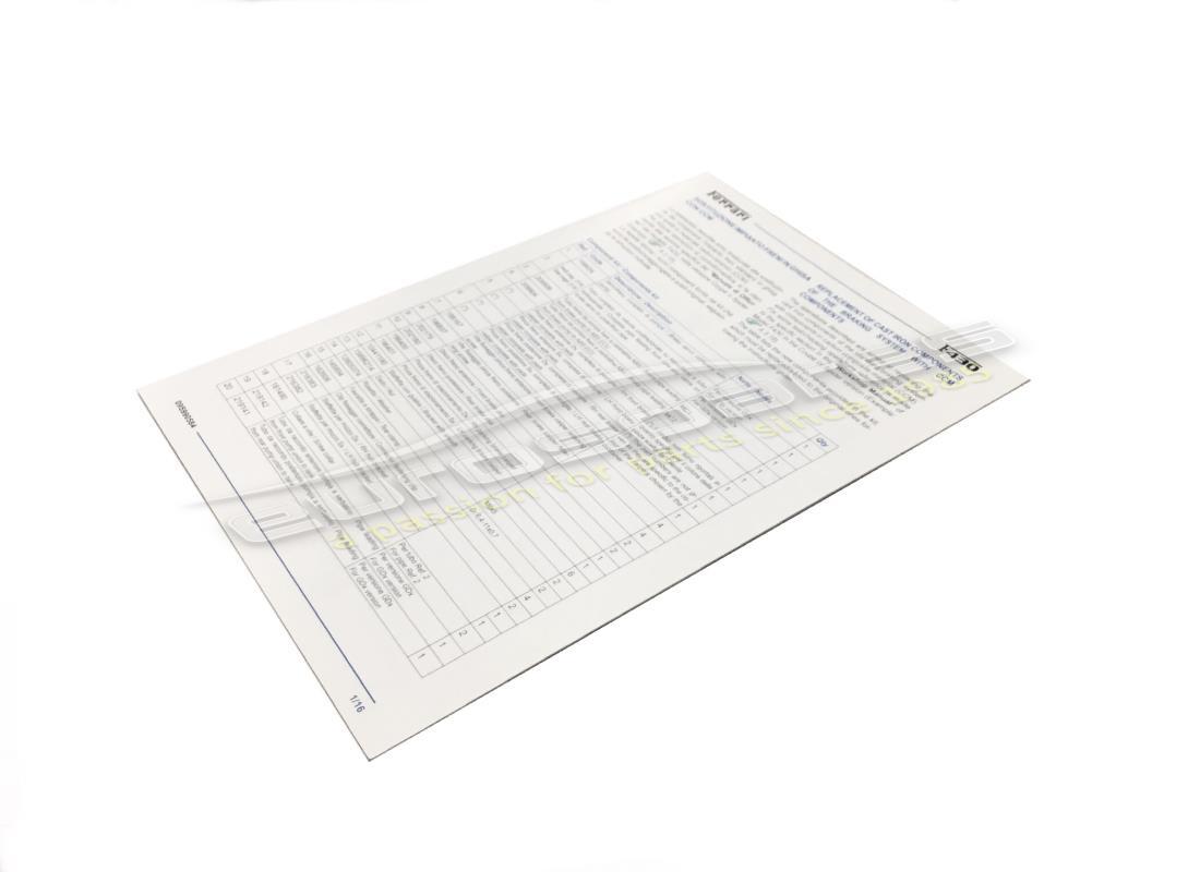 nouveau ferrari support d'instructions de livre f430. numéro de pièce 95990584 (1)