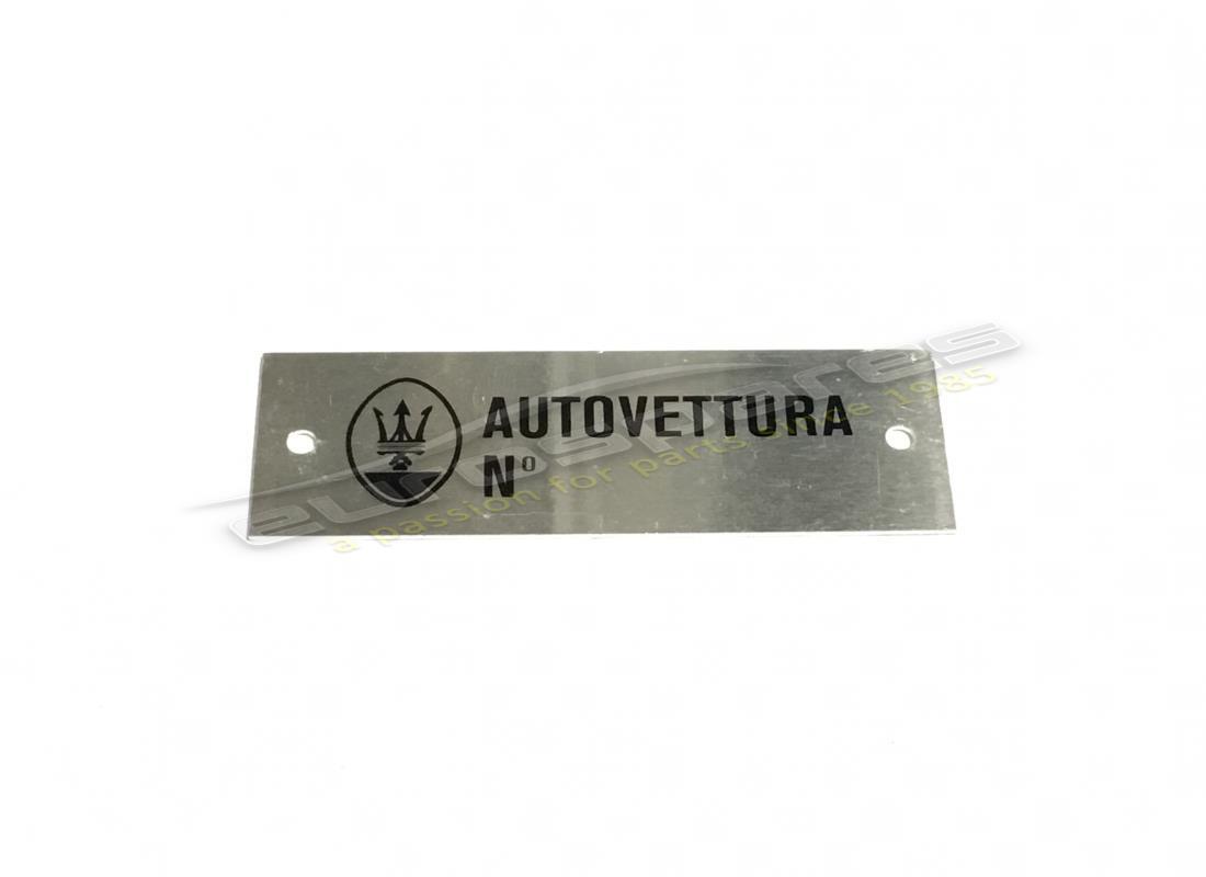 nouvelle plaque autovettura maserati. numéro de pièce mpl003 (1)