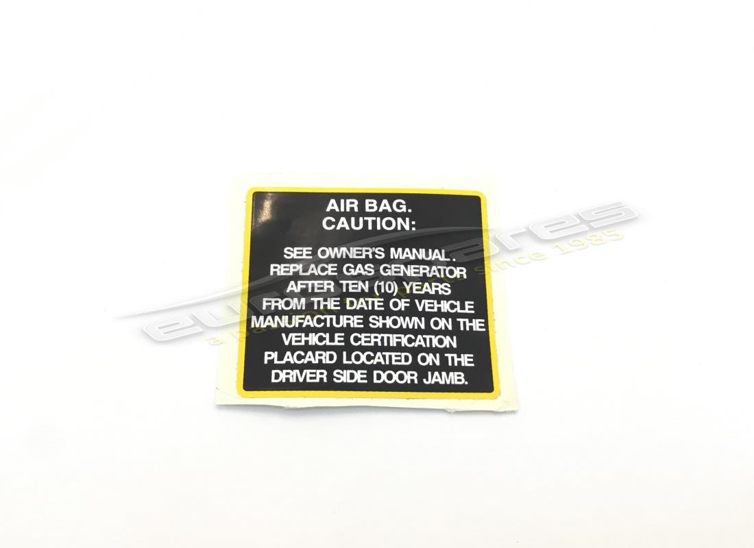 nouvelle plaque ferrari pour l'entretien des airbag. numéro de pièce 64499400 (1)