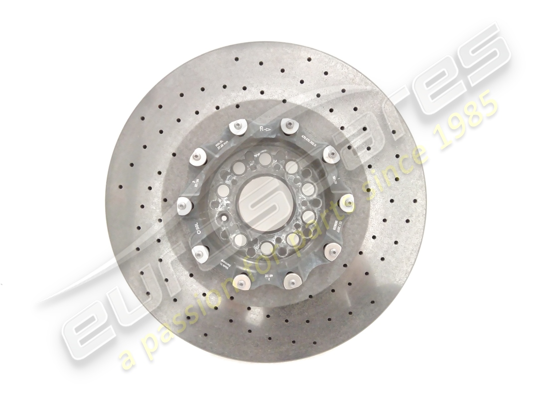 DISQUE DE FREIN AVANT DROIT EN CÉRAMIQUE D'OCCASION Lamborghini (VENTILÉ). NUMÉRO DE PIÈCE 470615302G (1)