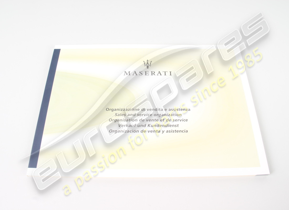 nouveau maserati 5 livre de langues. numéro de pièce 67521000 (1)