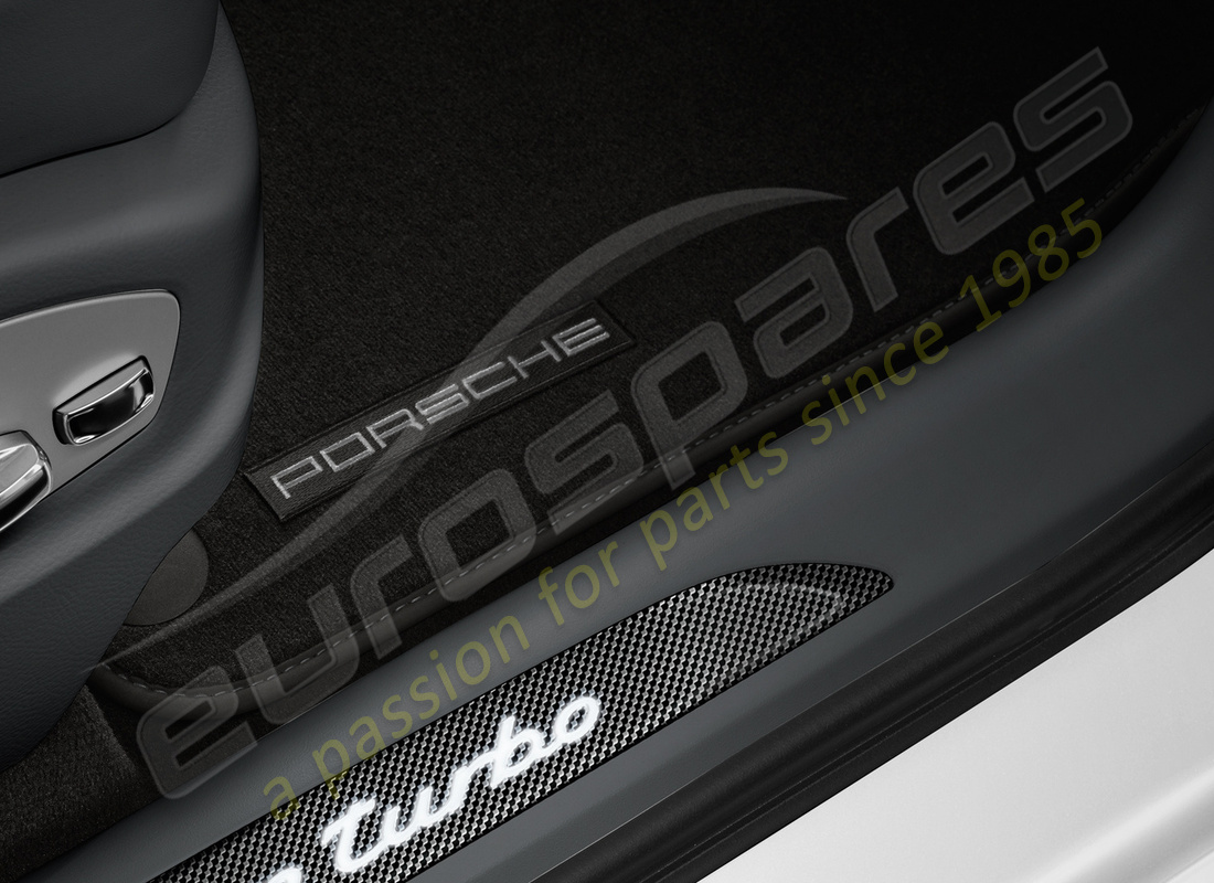 neuf porsche tapis de sol avec enveloppe nubuk (noir). numéro de pièce 95b864436cos5 (1)