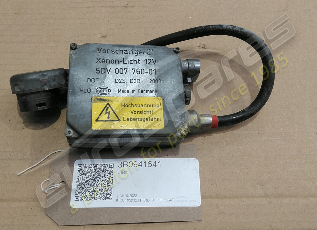 UTILISÉ Lamborghini ECU DE PHARE. NUMÉRO DE PIÈCE 3B0941641 (1)
