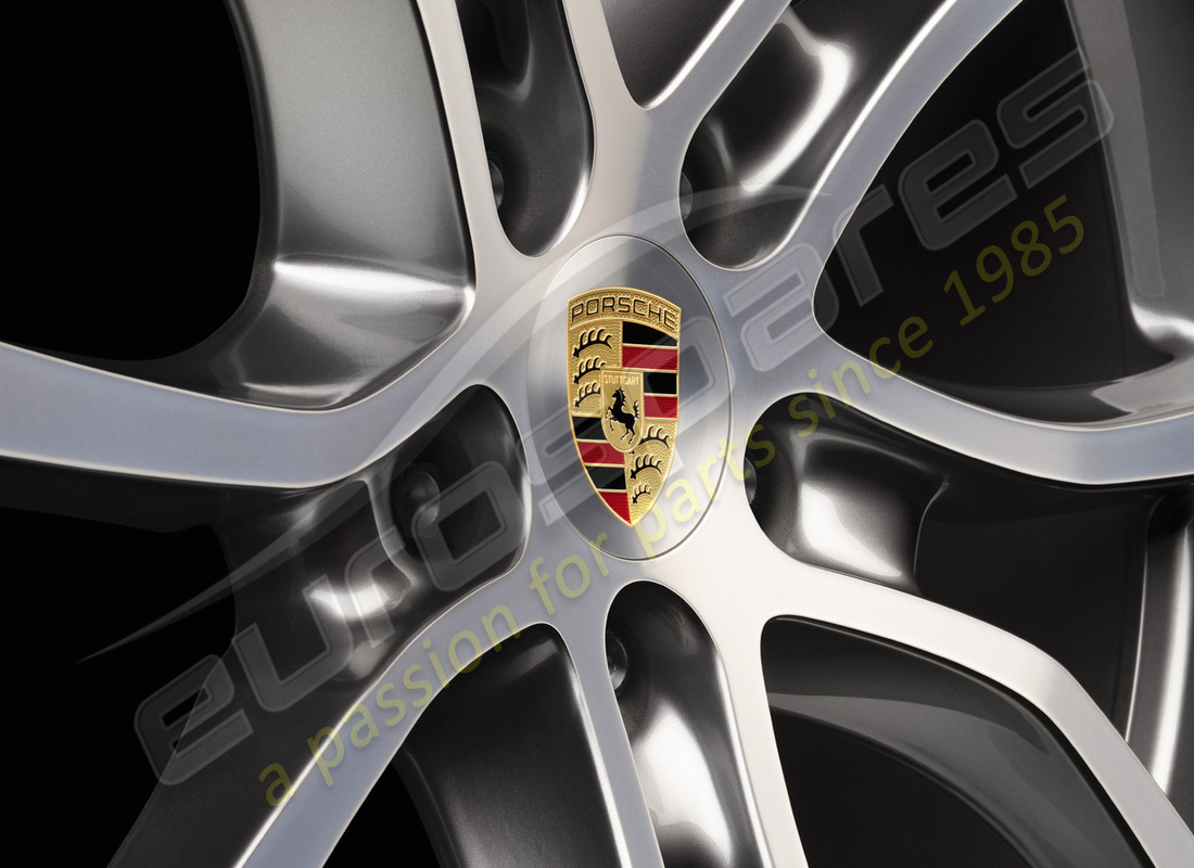 nouveau porsche 1 jeu d'enjoliveurs de roues. numéro de pièce 00004460740 (1)
