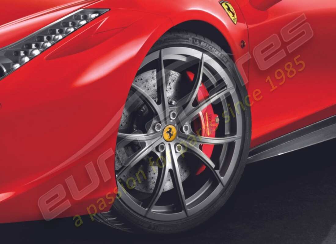 ensemble de roues neuf ferrari (forge grigio corsa mat) 20 pouce avec clous. numéro de pièce 70001936 (1)