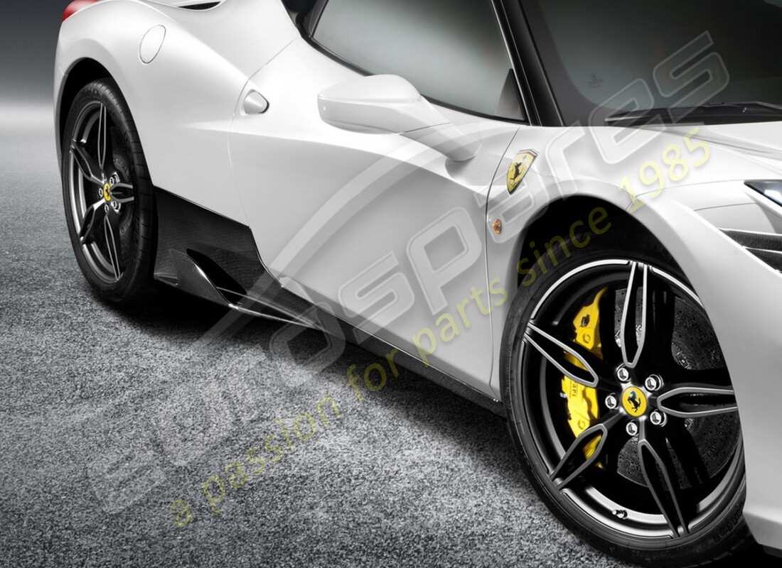 kit de jupes latérales sous portes neuf ferrari fibre de carbone. numéro de pièce 70003361 (1)