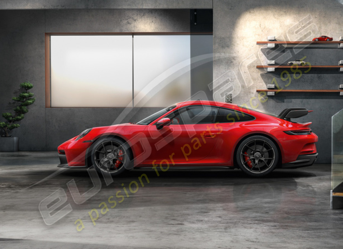 nouveau porsche 20/21-inch gt3 ensemble de roues et de pneus hiver peints en noir (satiné brillant). numéro de pièce 992044601ca (2)