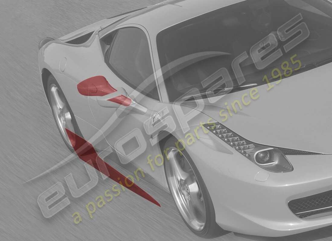 nouveau ferrari film de protection anti-eclats de pierres, côté gauche. numéro de pièce 70001827 (1)
