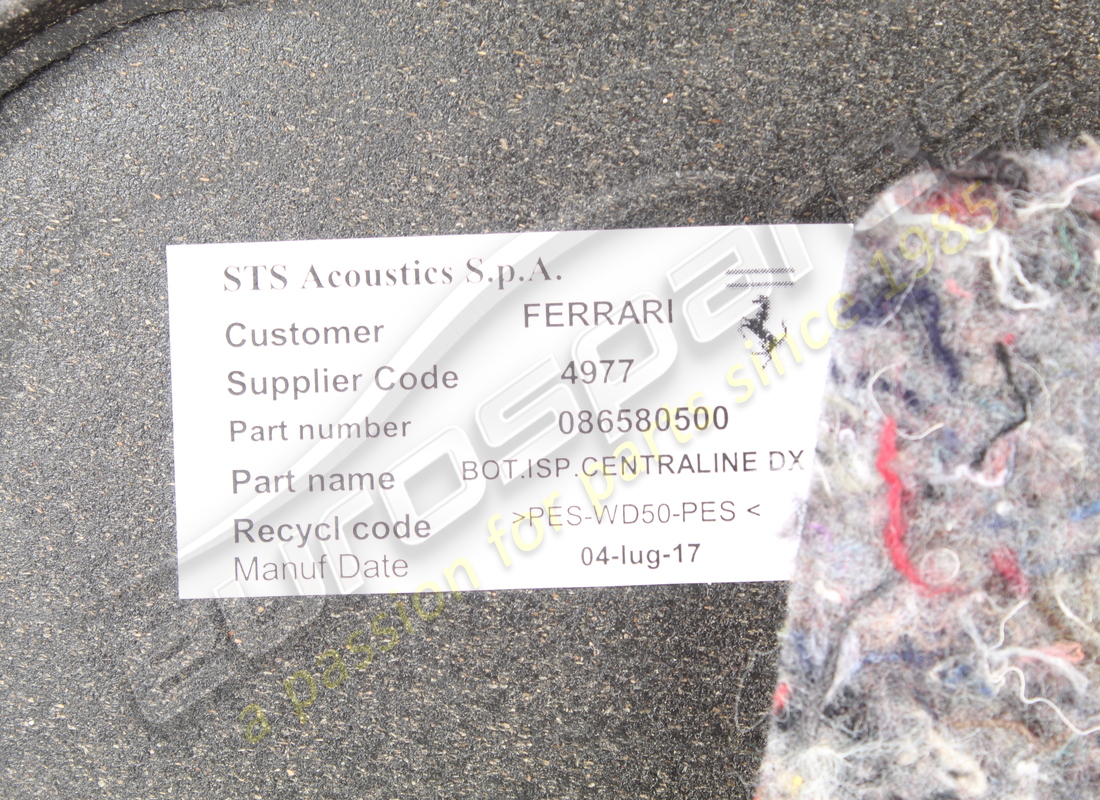 TRAPPE DE SERVICE NOIRE DROITE NOIRE. NUMÉRO DE PIÈCE 69761990 (4) trappe de service noire droite noire. numéro de pièce 69761990 (4)