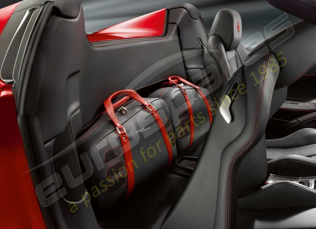 ensemble de bagages neuf ferrari, sacs 2 pour compartiment passager. numéro de pièce 84064200 (1)