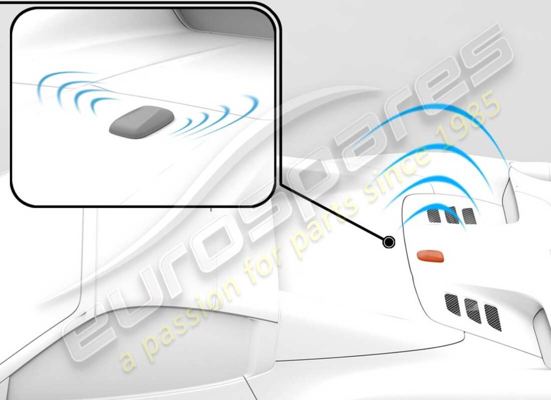 kit d'antenne satellite (sdars) neuf ferrari. numéro de pièce 70003021 (1)
