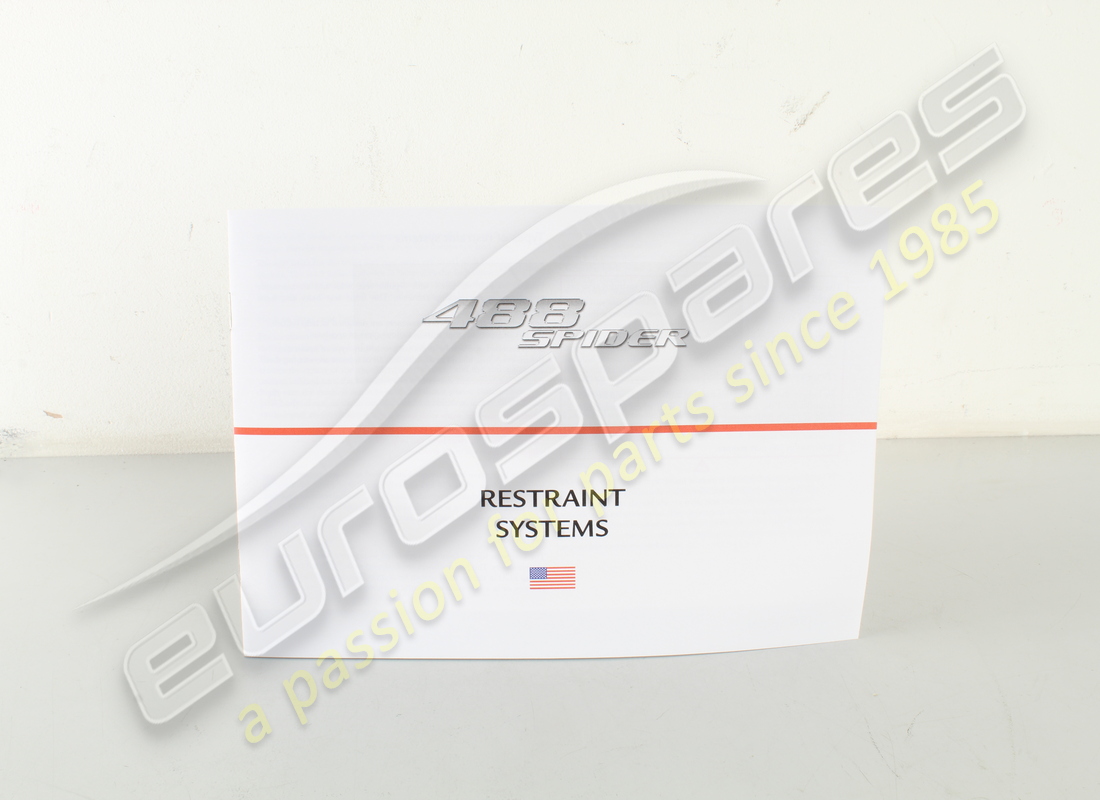 nouveau livret de dispositif de sécurité ferrari. référence 87996100 (1)