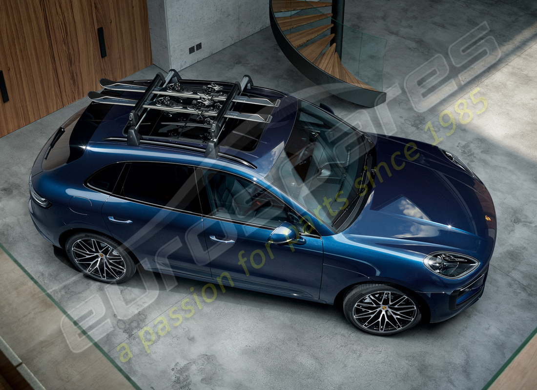 nouveau porte-ski/snowboard porsche. numéro de pièce 95b044830 (9)