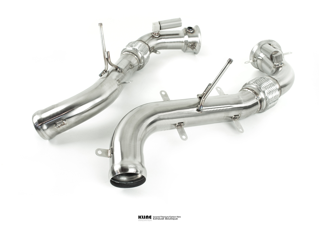 nouveau kline innovation mclaren 570s ensemble de tuyaux pour chat decat - inconel. numéro de pièce klmc570sdecatcsinc (1)