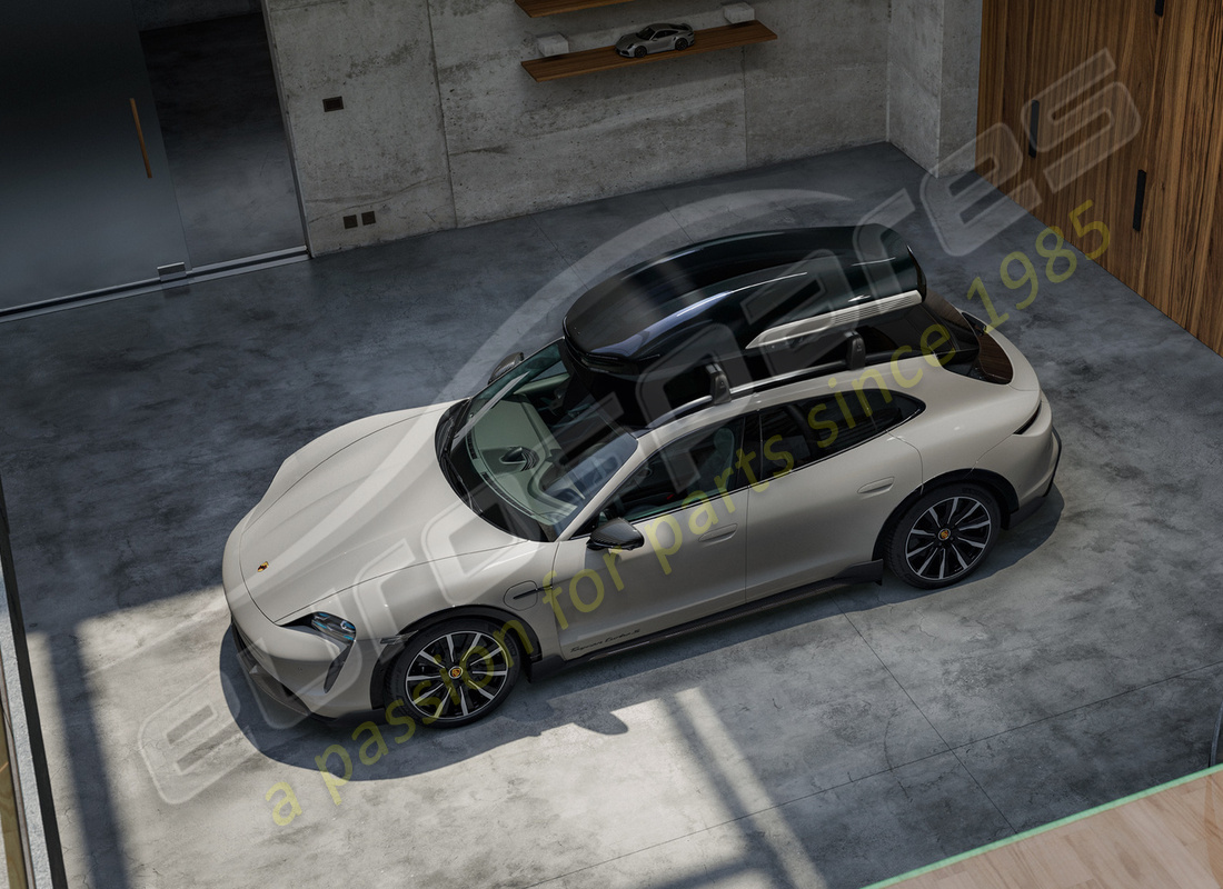 coffre de toit neuf porsche en noir (haute brillance). numéro de pièce 9y0044870 (8)