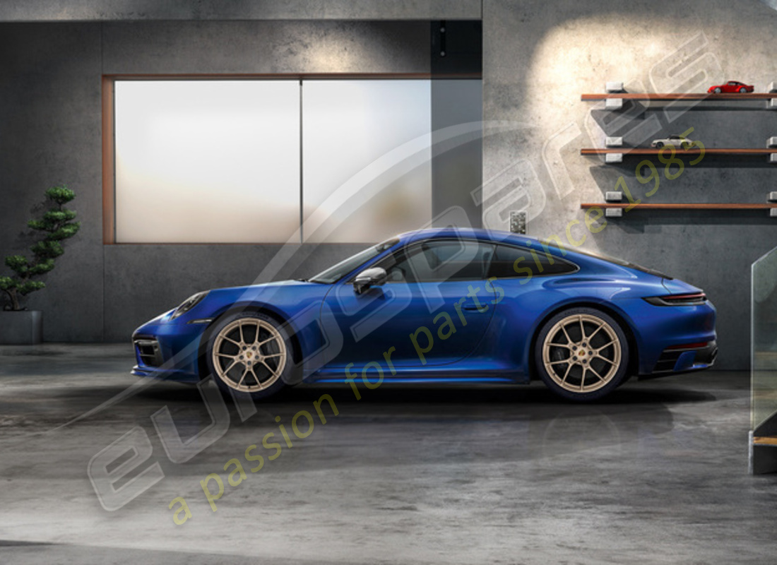 nouveau porsche 20/21-inch 911 jeu de roues légères carrera - neodyme (sans pneus, sans valve et capteur de système de surveillance de la pression des pneus). numéro de pièce 992044680mc (2)