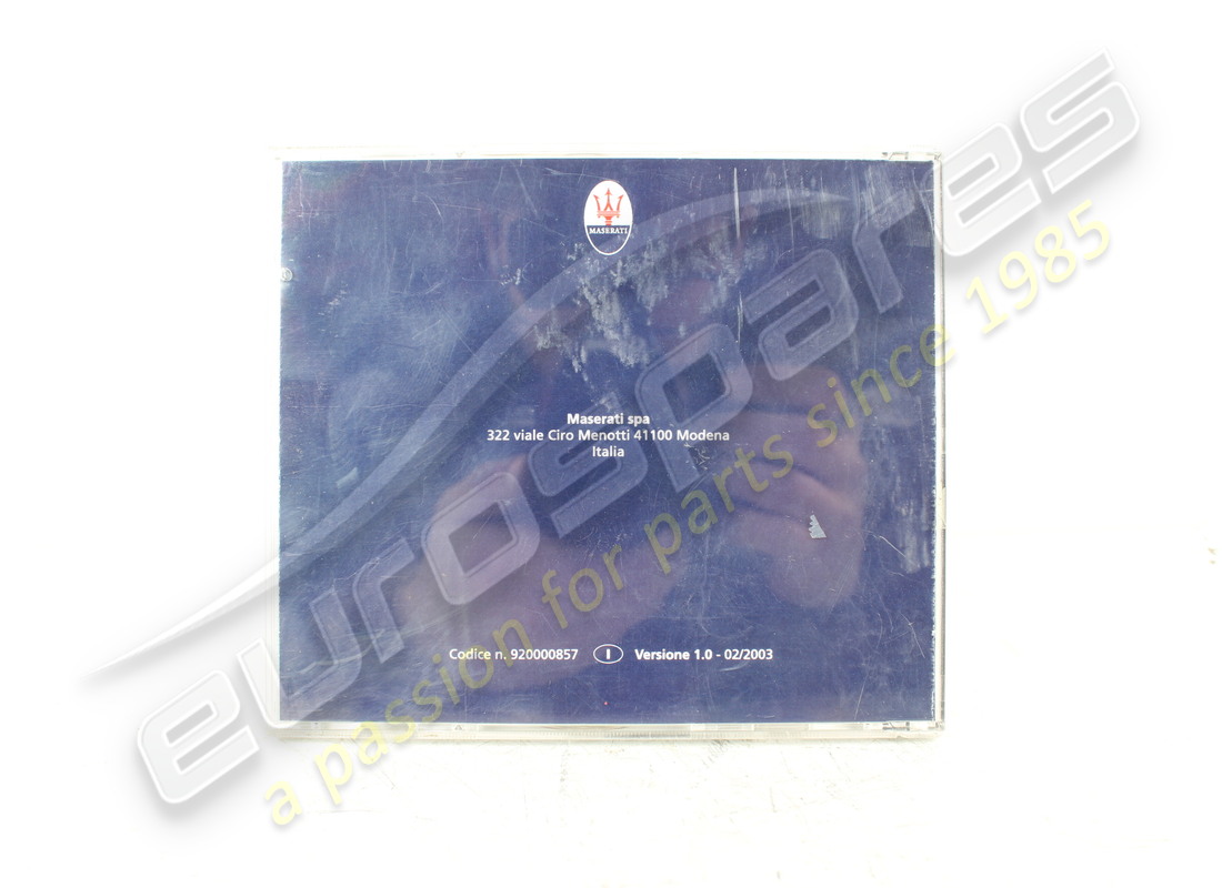 nouveau maserati cd de documents techniques 138 spyder/coupé it. numéro de pièce 920000857 (2)