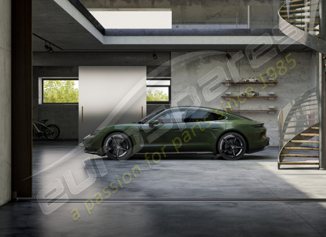 nouveau ensemble de roues et pneus d'été porsche 21-inch mission e design - peint en noir (haute brillance). numéro de pièce 9j1073663kb (2)