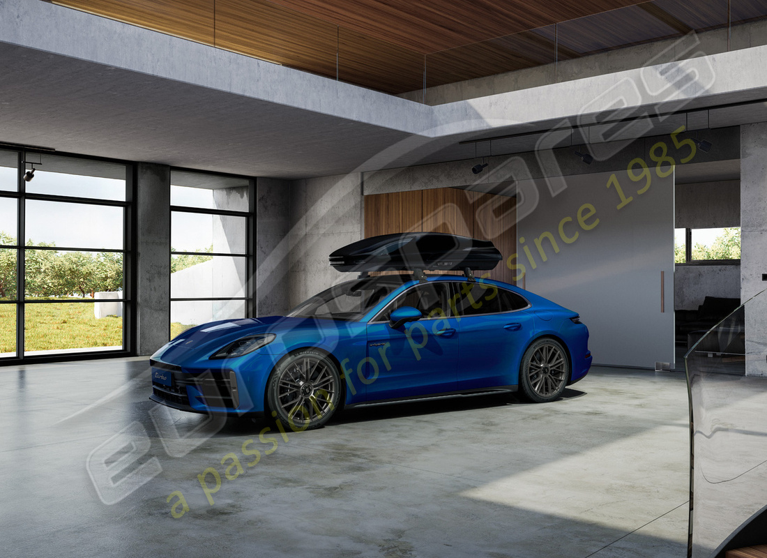 coffre de toit neuf porsche en noir (haute brillance). numéro de pièce 9y0044870 (6)