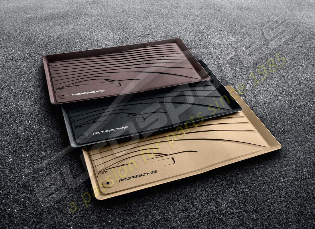 neuf porsche toutes saisons tapis de sol, beige luxor. numéro de pièce 971044800a4h0 (1)