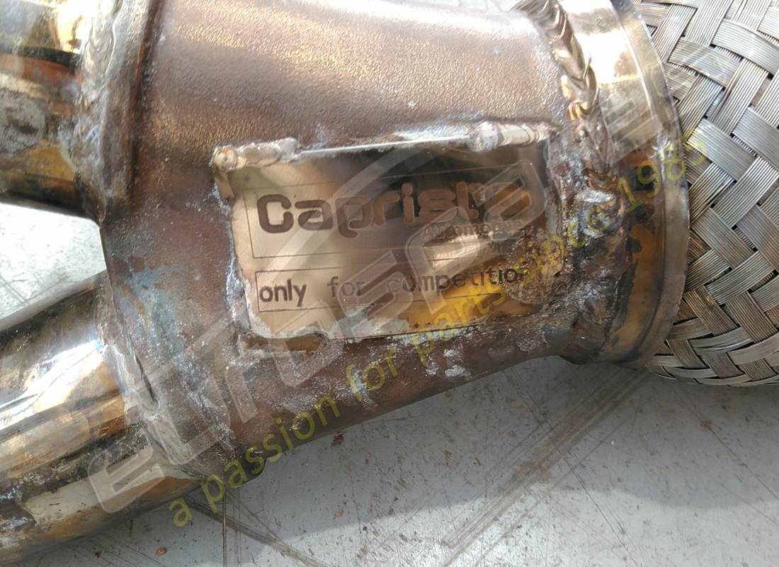 utilisé eurospares silencieux d'échappement capristo et tuyaux de remplacement de catalyseur (acier inoxydable). numéro de pièce eap1374164 (6)