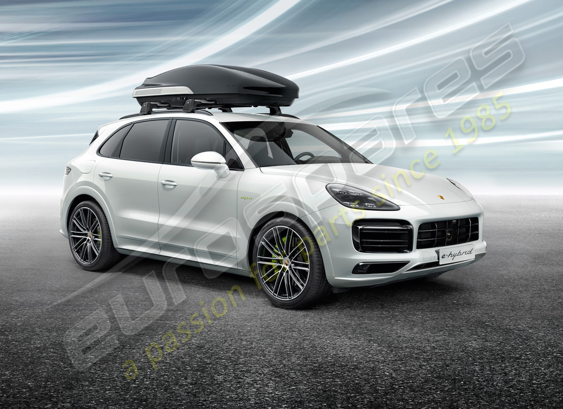 coffre de toit neuf porsche en noir (haute brillance). numéro de pièce 9y0044870 (3)