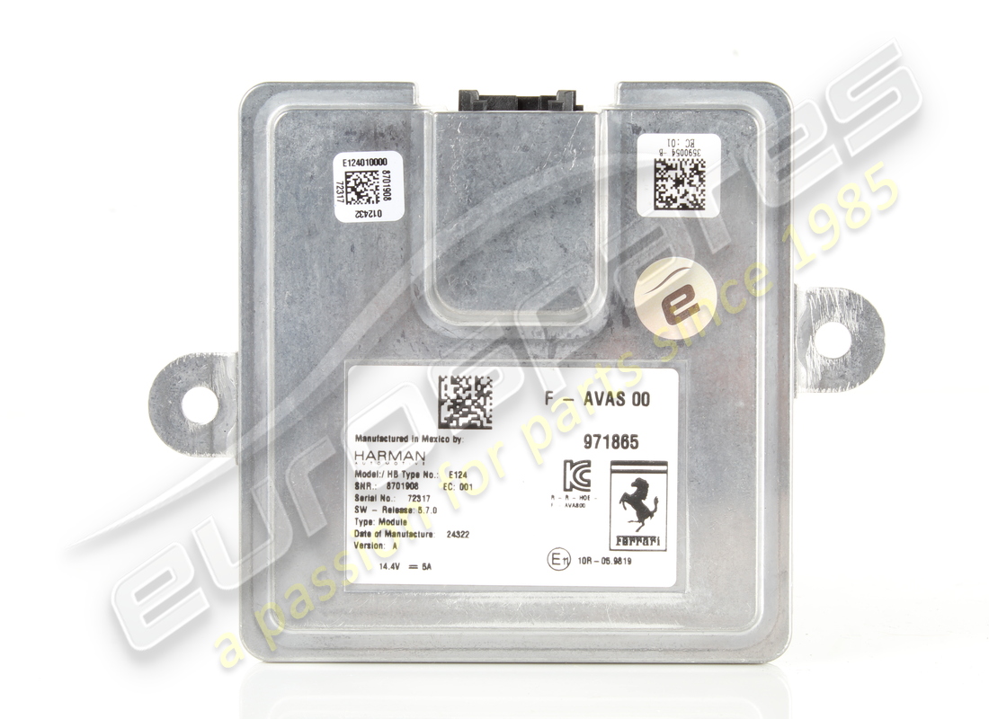 UTILISÉ Ferrari ÉCU AVAS. NUMÉRO DE PIÈCE 971865 (1)